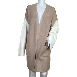 Miracle Fashion Women Cardigan One Size Colorblock Casual Elegant g